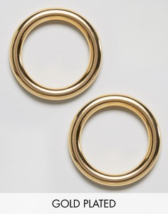 Позолоченные серьги-кольца Gogo Philip - Золотой