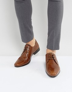 Кожаные строгие туфли Burton Menswear - Рыжий