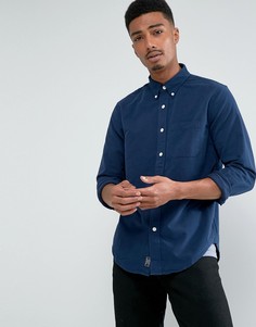 Темно-синяя облегающая оксфордская рубашка Abercrombie & Fitch - Темно-синий