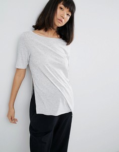 Футболка с асимметричным краем Cheap Monday - Серый