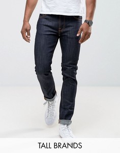 Джинсы слим из сухого органического денима Nudie Jeans TALL - Синий