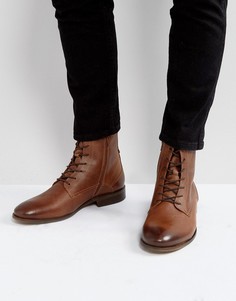 Светло-коричневые кожаные ботинки Zign - Коричневый