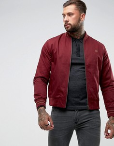 Красный бомбер с контрастной отделкой Fred Perry - Красный