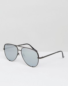 Черные солнцезащитные очки-авиаторы Quay Australia x Desi - Черный