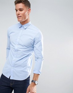 Узкая оксфордская рубашка Selected Homme - Синий