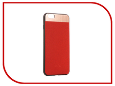 Аксессуар Чехол-накладка Dotfes G03 Aluminium Alloy Nappa Leather Case для APPLE iPhone 6 Plus/6S Plus Red 47081