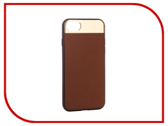 Аксессуар Чехол-накладка Dotfes G03 Aluminium Alloy Nappa Leather Case для APPLE iPhone 7 Brown 47086