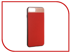 Аксессуар Чехол-накладка Dotfes G03 Aluminium Alloy Nappa Leather Case для APPLE iPhone 7 Plus Red 47089