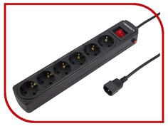 Сетевой фильтр Ippon BK-212 6 Sockets 1.8m Black