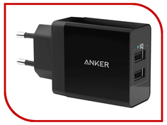 Зарядное устройство Anker 2xUSB Power IQ A2021L11 Black 897068