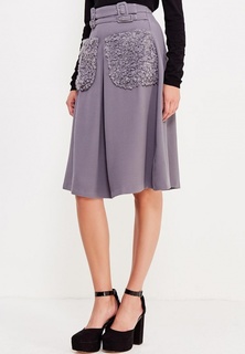 Юбка LOST INK FUR POCKET MIDI SKIRT