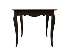 Обеденный стол leontina black (etg-home) черный 90.0x75.0x90.0 см.