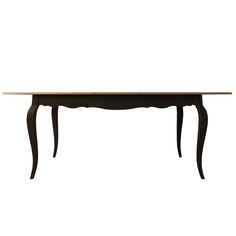 Раскладывающийся обеденный стол leontina black (etg-home) черный 200.0x77.0x90.0 см.
