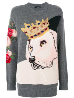 джемпер с собакой  Dolce & Gabbana