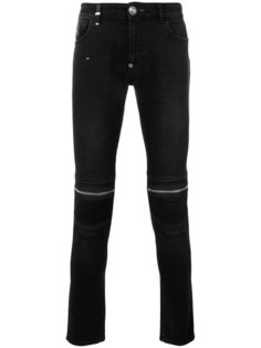 джинсы скинни с молниями Philipp Plein