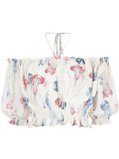 off-the-shoulder crop top Olympiah