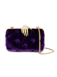 Button Cushioned Clutch Bag Benedetta Bruzziches