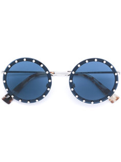 studded round glasses Valentino Eyewear