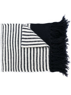 striped fringed scarf Mp  Massimo Piombo