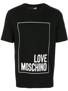 футболка с принтом логотипа Love Moschino