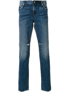 джинсы кроя слим с рваными деталями Rta