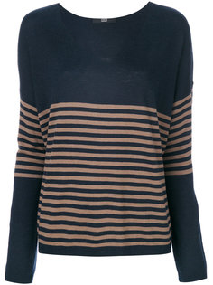 свитер в полоску с V-образным вырезом  Steffen Schraut