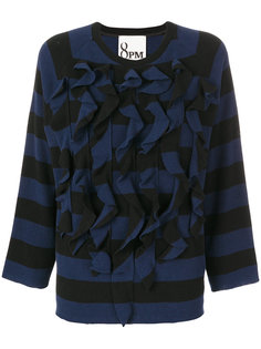 ruffled striped knit pullover 8pm