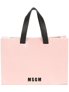 mini logo shopper MSGM