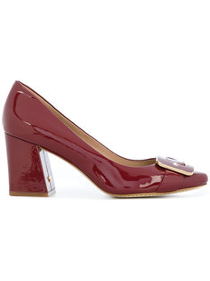 block heel buckle pumps Tory Burch