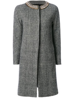 однобортное пальто в клетку  Ermanno Scervino