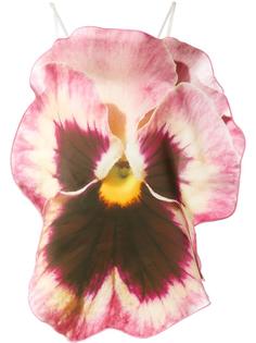 блузка с цветочным дизайном Christopher Kane