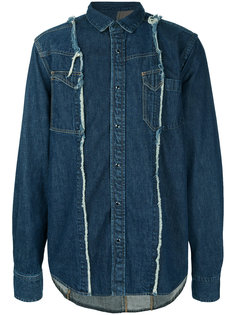 джинсовая рубашка с панельным дизайном Sacai