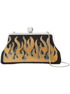 flame embroidered clutch  Sarah’s Bag
