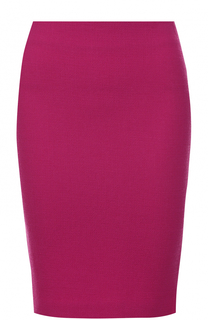Шерстяная юбка-миди с разрезом Armani Collezioni