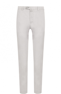 Хлопковые брюки прямого кроя Kiton