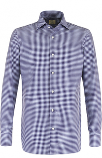 Хлопковая рубашка в клетку Luigi Borrelli