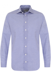 Хлопковая сорочка с воротником кент Eton