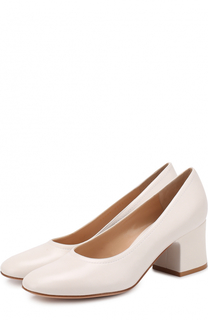 Кожаные туфли Rayla на устойчивом каблуке Gianvito Rossi