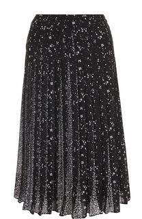 Плиссированная юбка-миди с принтом MICHAEL Michael Kors