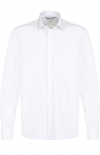 Хлопковая рубашка с принтом на спине Neil Barrett