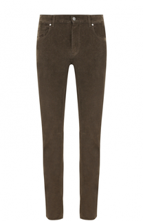 Вельветовые брюки прямого кроя Z Zegna