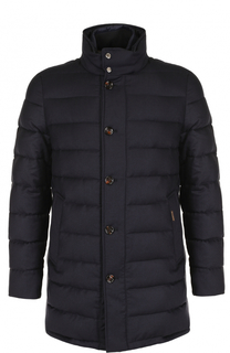 Стеганый пуховик на молнии с подстежкой Moorer