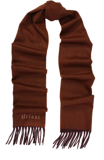 Кашемировый шарф с бахромой Brioni