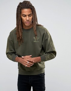 Свитшот с круглым вырезом adidas Originals Adicolour B10718 - Зеленый