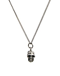 Ожерелье с черепом Icon Brand - Серебряный