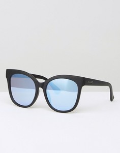 Солнцезащитные очки кошачий глаз с плоскими стеклами Quay Australia Its My Way - Черный