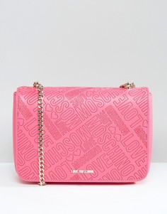 Сумка на плечо с логотипом Love Moschino - Розовый
