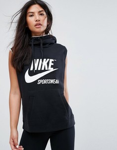 Черный худи без рукавов Nike Archive - Черный