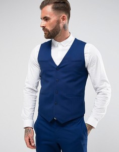 Синий облегающий жилет ASOS - Синий