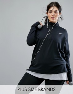 Черная куртка на короткой молнии Nike Plus Running Element Sphere - Черный